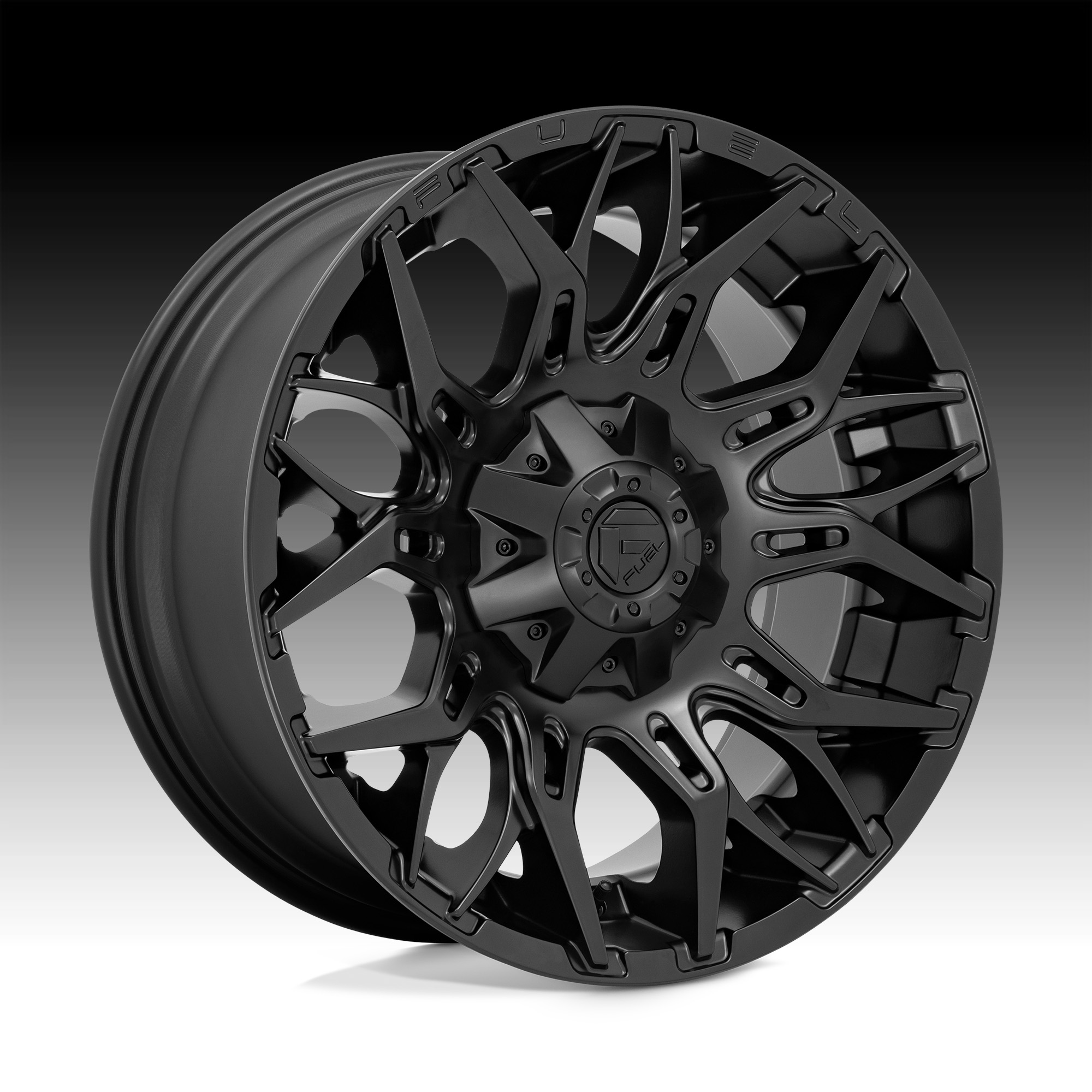 Fuel Twitch D772 Blackout Custom Truck Wheels D772 Twitch